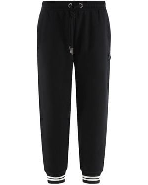 Moncler Logo Patch Drawstring Joggers - Black