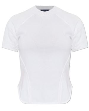 Sportmax Seam Detail T-Shirt - White