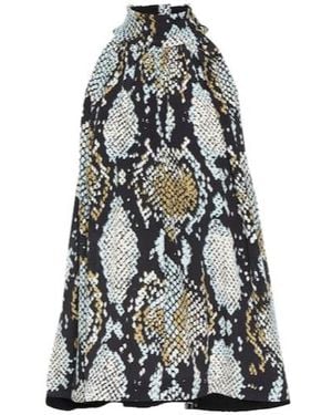 Proenza Schouler Printed High-Neck Top - White