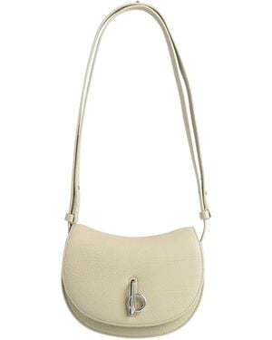 Burberry Small Saddle Bag - White