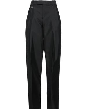 Burberry Solid Twill Slim-Fit Pants - Black