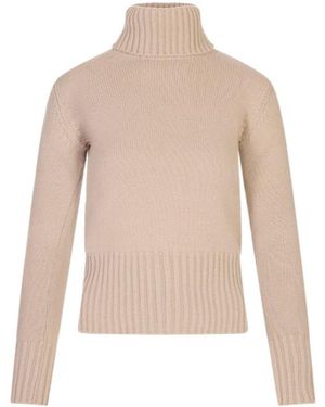 Fedeli Long-Sleeved Turtleneck Sweater - Natural