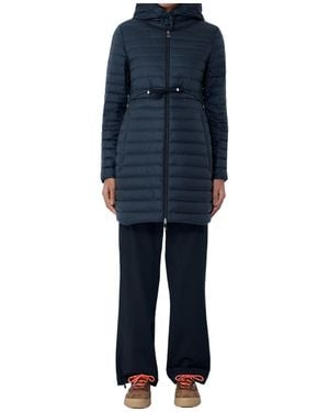 Moncler Long-Sleeved Lightweight Down Jacket - Blue