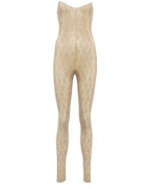 Stella McCartney Embellished Lace Jumpsuit - Natural