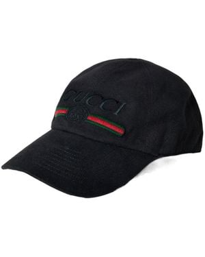 Gucci Cotton Twill Baseball Cap - Blue