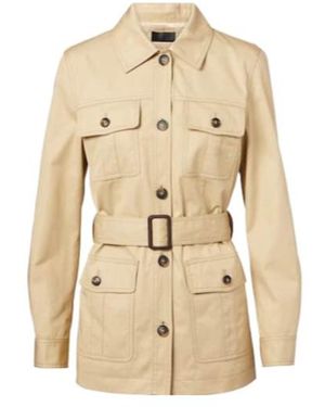Nili Lotan Button-Down Casual Jacket - Natural