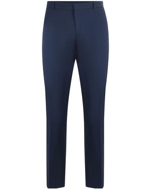 Pt Pantaloni Pt Torino Straight-Leg Slim Fit Trousers - Blue