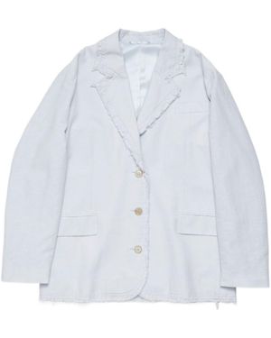 Acne Studios Single-Breasted Blazer - White