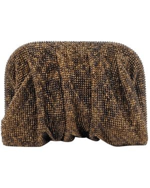 Benedetta Bruzziches Venus La Petite Crystal Clutch Bag - Brown