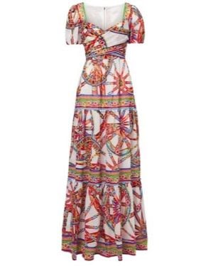 Dolce & Gabbana Cotton Maxi Dress - Red