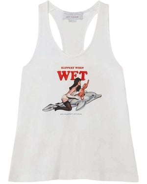 Stella McCartney Graphic Print Sleeveless Top - White