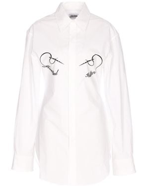 Jean Paul Gaultier Long Sleeve Printed Shirt - White