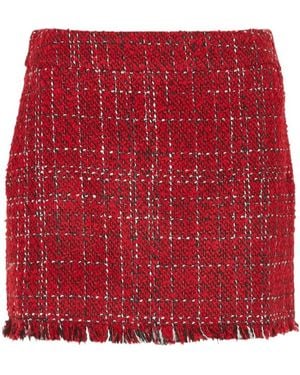 Liu Jo Fringed Mini Skirt - Red