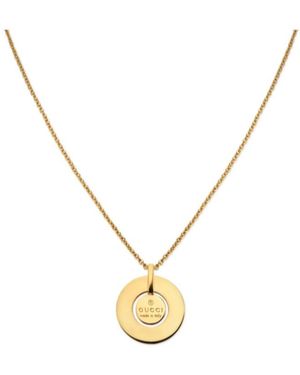 Gucci Trademark Pendant Necklace - Metallic