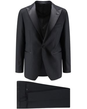 Tagliatore Virgin Wool Tuxedo - Black