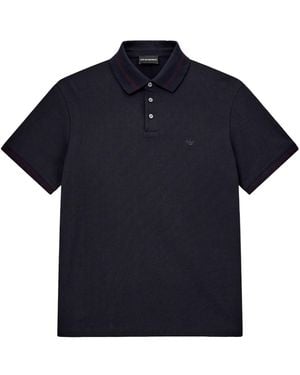 Emporio Armani Short-Sleeved Polo Shirt - Blue