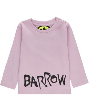 Barrow Logo-Print Cotton T-Shirt - Pink