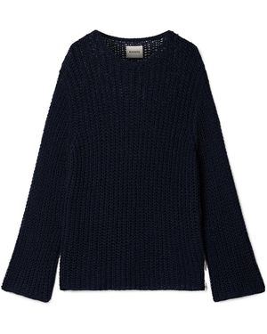 KHAITE Elowen Open-Knit Jumper - Blue