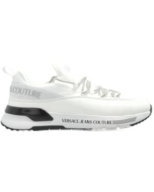 Versace Jeans Couture Couture Logo Detailed Low-Top Sneakers - White