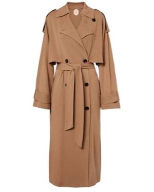 Jardin Des Orangers Belted Wool And Cashmere Trench Coat - Brown