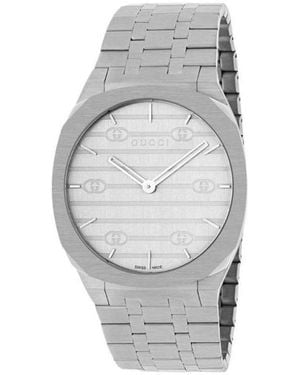 Gucci 25H Watch, 38Mm - Grey