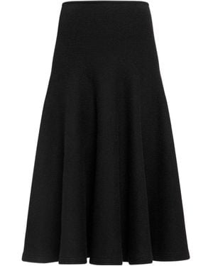 Alaïa Alaïa Knit Flare Skirt - Black
