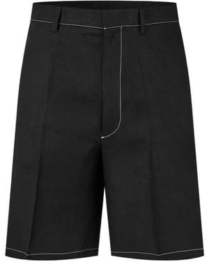 Prada Linen Shorts - Black