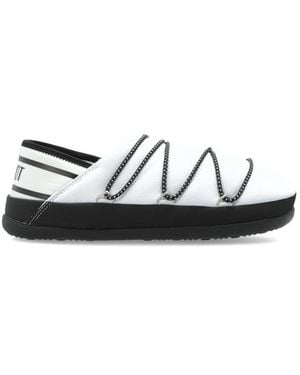 Moon Boot Icon Lace-Up Slip-Ons - White