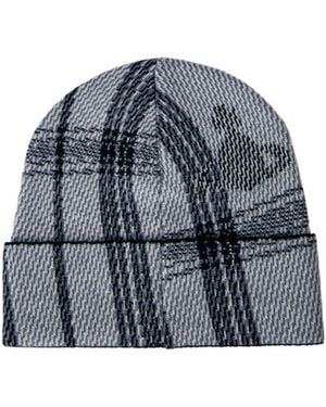 Vivienne Westwood Tartan Beanie Hat - Blue
