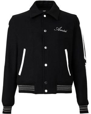 Amiri Collared Varsity Jacket - Black