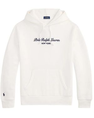 Polo Ralph Lauren Logo Fleece Hoodie - White
