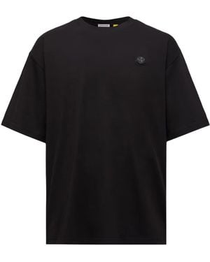 Moncler X Asap Rocky Logo Patch Crewneck T-Shirt - Black