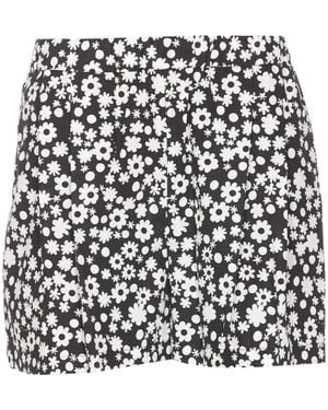 Marni Floral-Printed Shorts - Black
