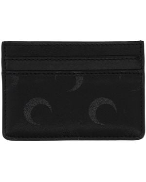 Marine Serre Moon Screen Printed Cardholder - Black