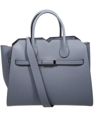 Valextra Medium Milano Tote Bag - Blue