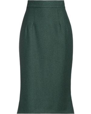 Dolce & Gabbana Solid Flannel Dress - Green