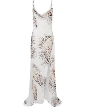 Blumarine Floral Maxi Dress - White