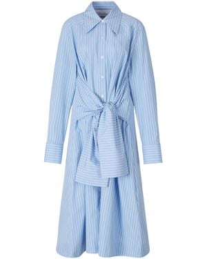 Jil Sander Midi Shirt Dress - Blue
