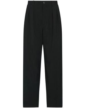 The Row Corley Pleated Trousers - Black