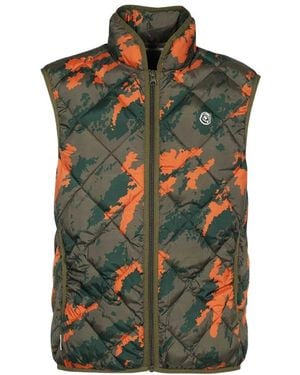 BBCICECREAM Quilted Zip Gilet - Green