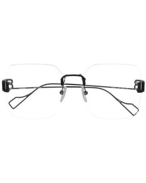 Balenciaga Eyewear Rimless Square Glasses And Frames - Metallic