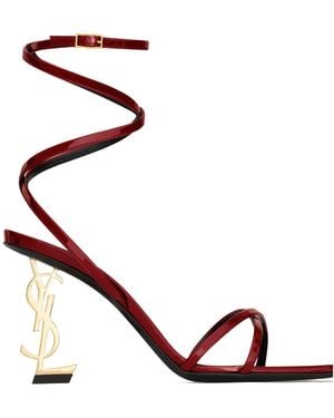 Saint Laurent Opyum High-Heeled Sandals - Metallic