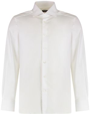 ZEGNA Collared Button-Up Shirt - White