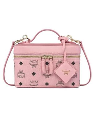 MCM Aren Vanity Case Make Up Bag - Pink