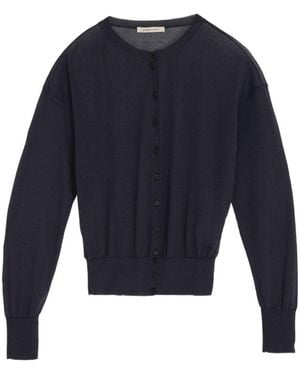 Paloma Wool Paige Sheer Buttoned Cardigan - Blue