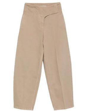 Ami Paris Wrapped Belted Pants - Natural