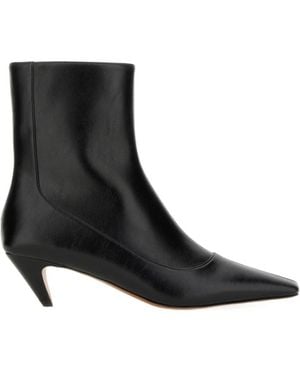 Stella McCartney Pointed Toe Zipped Boots - Black