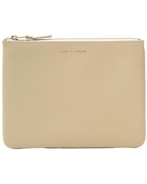 Comme des Garçons Logo-Stamp Wallet - Natural