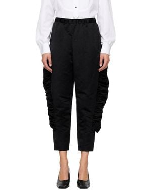 Comme des Garçons Casual Trousers With An Elastic Waistband - Black