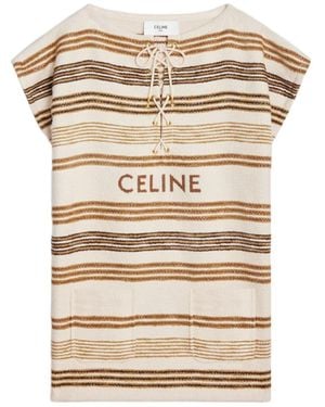 Celine Cotton Short Dress - Natural